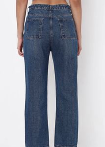 Women's High-Waisted Straight Leg Jeans