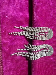 Sparkling Rhinestone Fringe Earrings