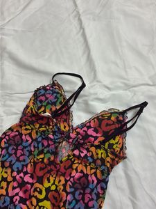 Vibrant Cheetah Print Nightgown