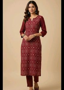 Bandhani Print Kurta