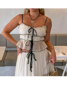 Chic Ruffle Tie-Front Dress