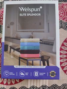 2 brand new Welspun Elite Splendor Hand Towels
