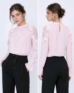 baby pink lace top/blouse