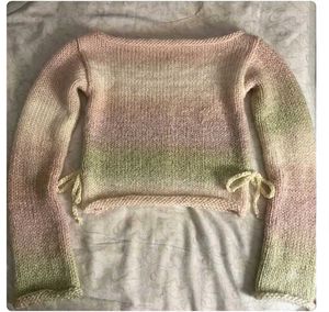 Cropped Knit Sweater