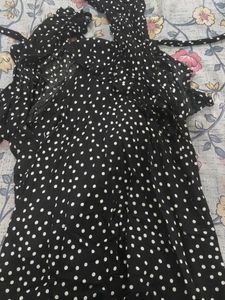 Chic Polka Dot Off-Shoulder Top
