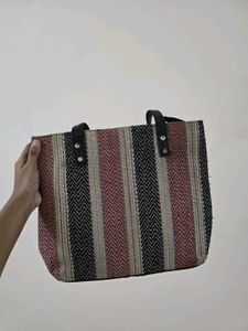 Stylish Striped Tote Bag