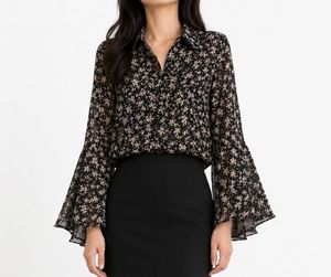 Chic Bell Sleeve Blouse