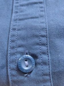 export Levi's Navy Blue Button-Up Shirt
