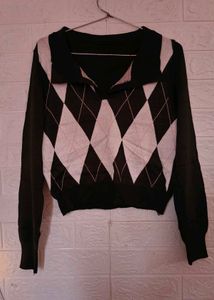Argyle Collared Sweater