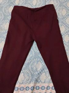 Maroon Casual Pants
