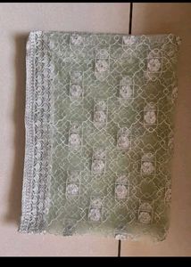 Elegant Mint Green Anarkali Gown