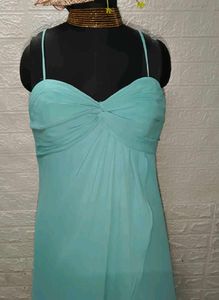 Elegant Mint Green Flowy Maxi Dress