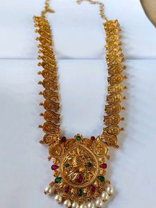 Stunning Gold Toned Peacock Necklace