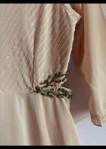 Melange Fit And Flared Dress