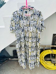 Boho Print Tiered Kurta