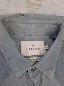 Men's Light Wash Denim Shirt