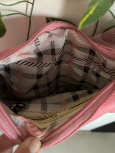 Chic Ruched Pink Handbag