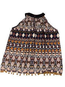 Boho Print Halter Top