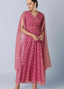Beautiful Pink Floral Gown