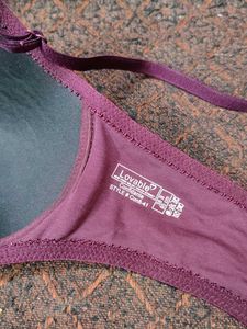 Comfortable Soft Padded Purple Bra
