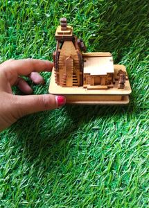Wooden Watermill Model - Unique Home Decor