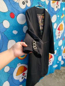 Black Long Party wear suit coat