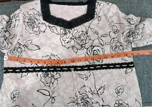 Elegant Pink Floral Kurta
