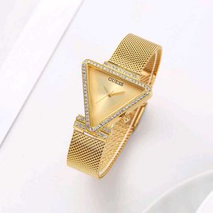 Elegant Triangle Guess Watch with Crystals