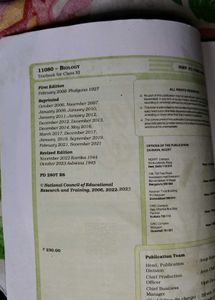 Biology Textbook for Class XI
