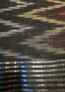 black ikkat saree
