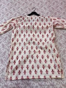 Cotton Kurta with Floral Print