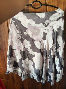 Floral Print Flowy Skirt