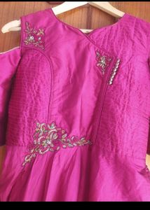 Raw Silk Gown