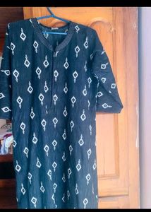 Black Printed Kaftan maxi