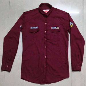 Superdry Men's Burgundy Shirt