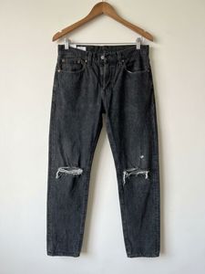 Levi's Distressed Black Jeans