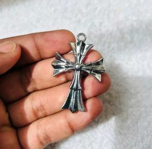 Gothic Chrome hearts Double cross pendant