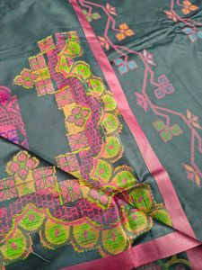 brand new full weaving silk saree black