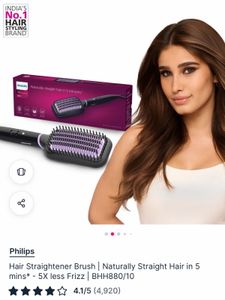 Philips Hair Straightener Brush BHH880/10