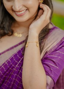 💜Elegant Violet Saree and Blouse