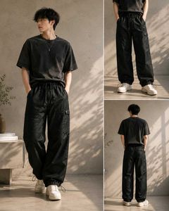 Men's Black Cargo Pants