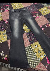 Stylish Dark Wash Flare Jeans