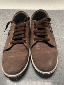 Men's Casual Brown Canvas Shoes