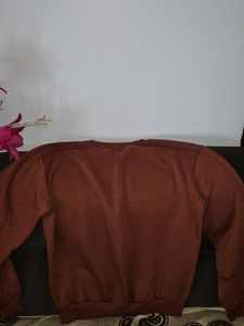 Brown Graphic Print Sweatshirt