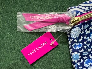 Estee Lauder Cosmetic Bag - Blue Floral