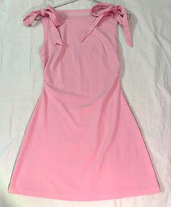 Savana Pink Tie-Strap Dress