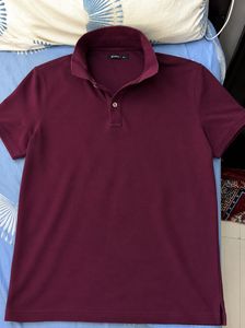 Men's Burgundy Polo T-Shirt