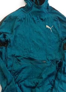 Puma Teal Hooded Sweatshirt