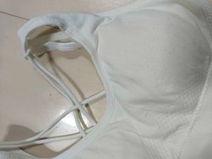 Comfy White Sports Bra