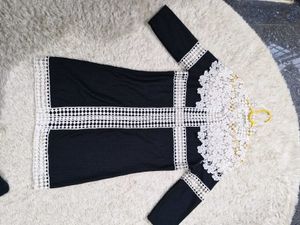 Elegant Black &amp; White Cardigan Jacket